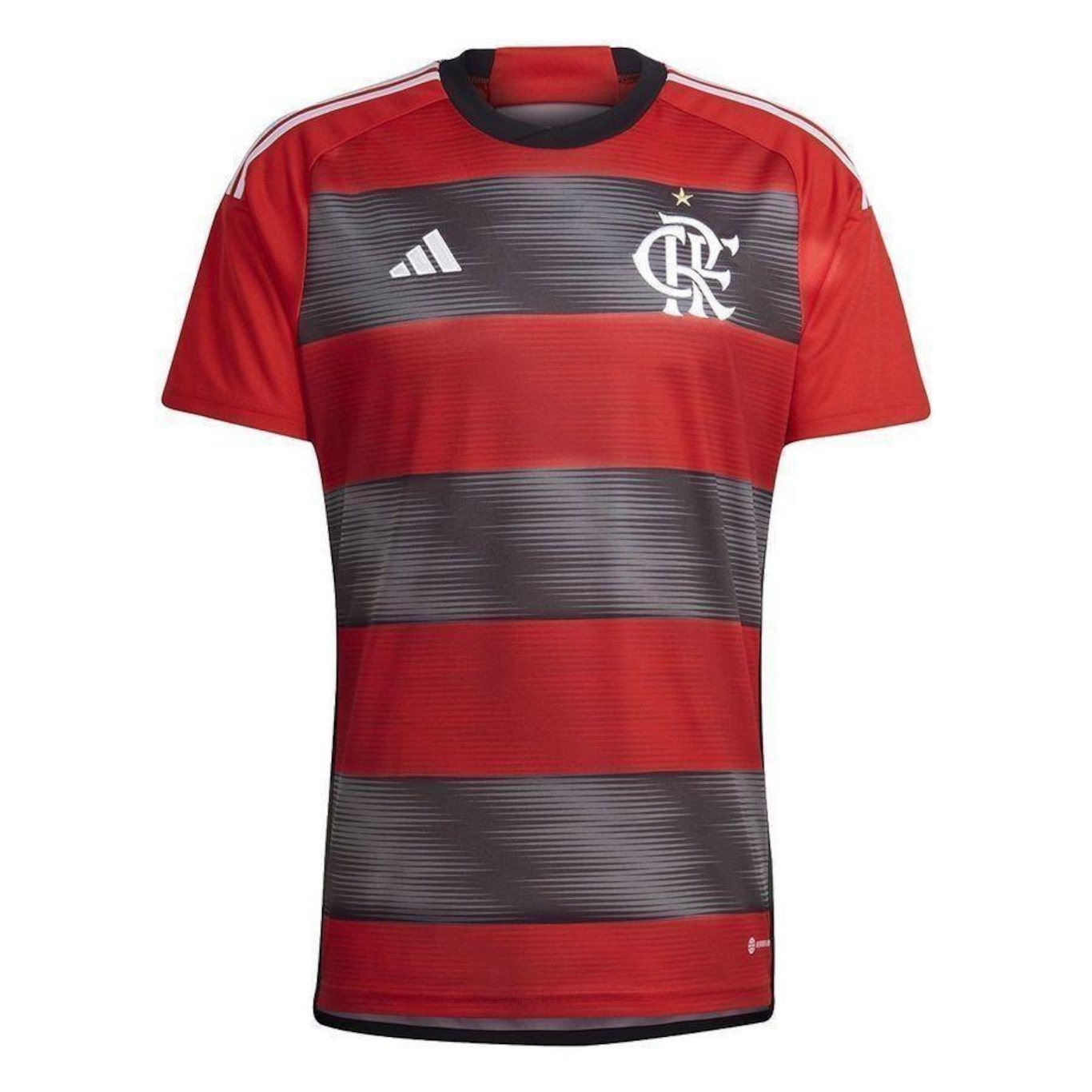 Camiseta do Flamengo adidas I 23/24 Torcedor - Masculina - Foto 1