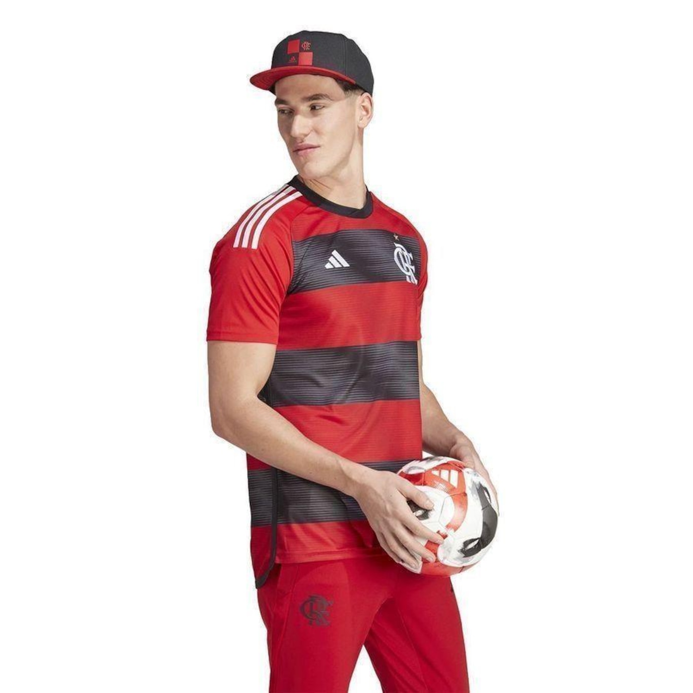 Camiseta do Flamengo adidas I 23/24 Torcedor - Masculina - Foto 5