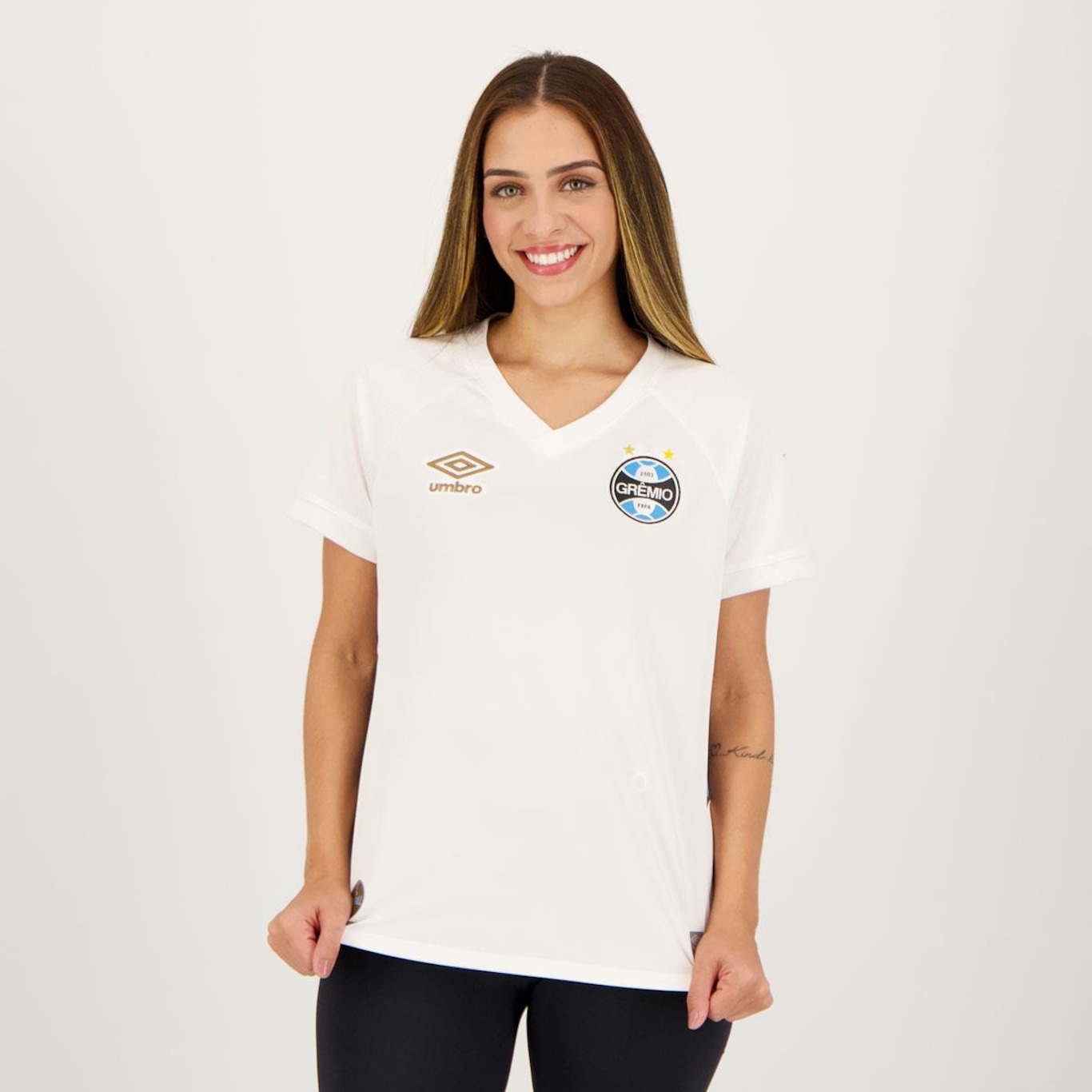 Camisa do Grêmio 2 2023 Umbro - Feminina - Foto 1