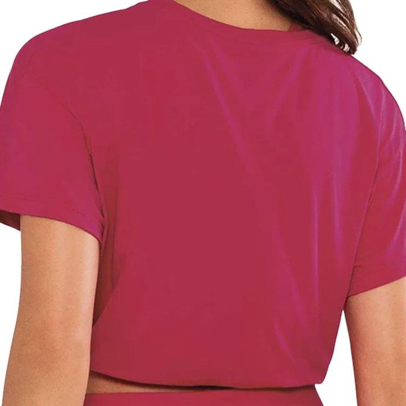 Blusa Cropped Alto Giro Skin Fit - Feminina - Foto 4