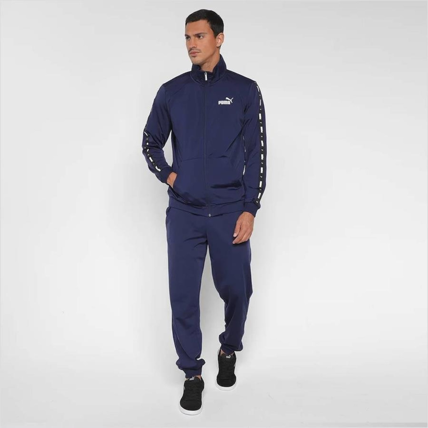 Agasalho Puma Tape Poly CL - Masculino - Foto 1