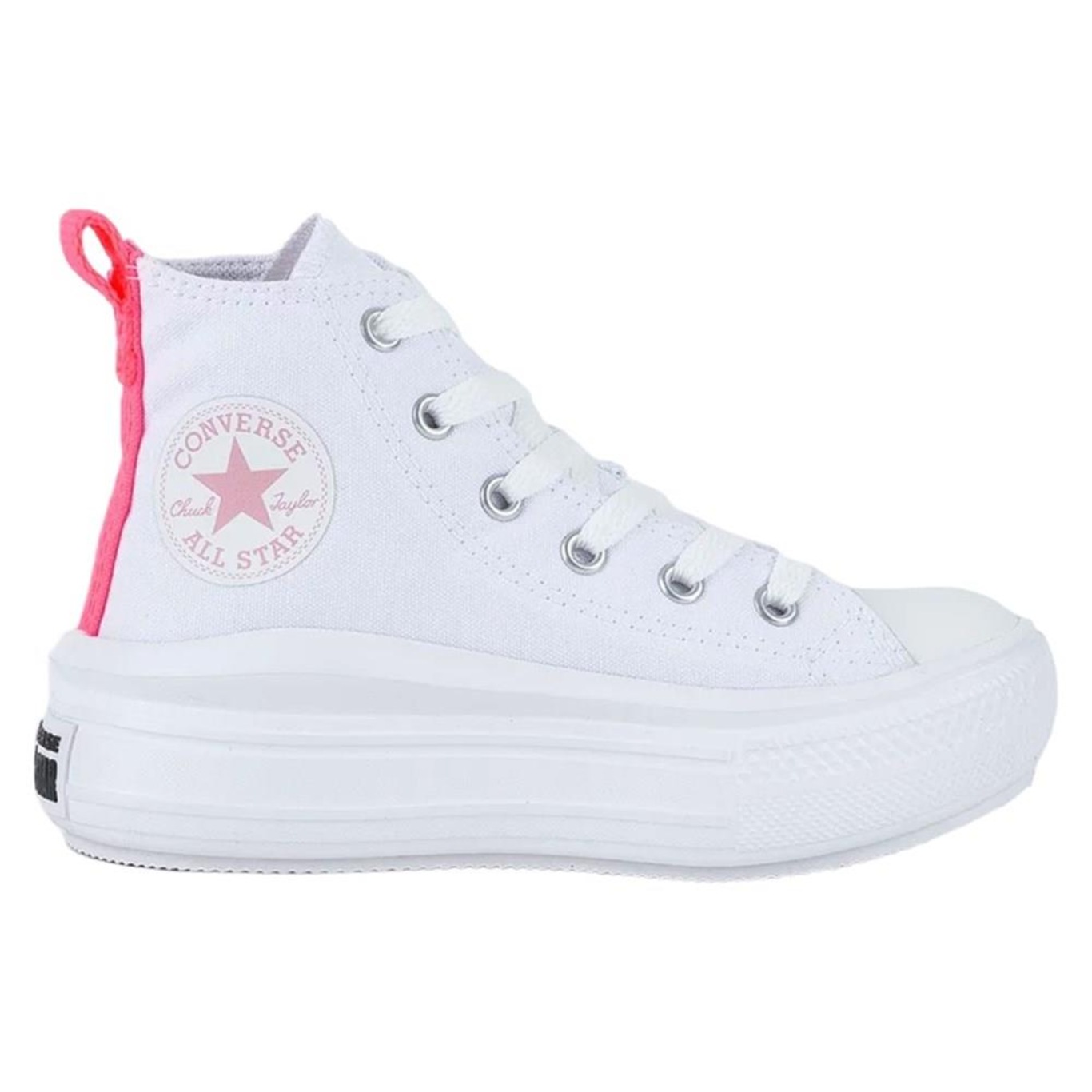 Tênis Infantil All Star Chuck Taylor Move Hi Seasonal Cano Alto Plataforma  Lavanda