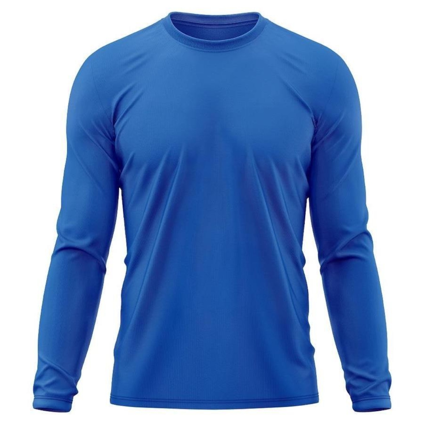 Camiseta Manga Longa Adriben Dry Fit Proteção Solar UV 50/ Treino Academia - Masculina - Foto 1