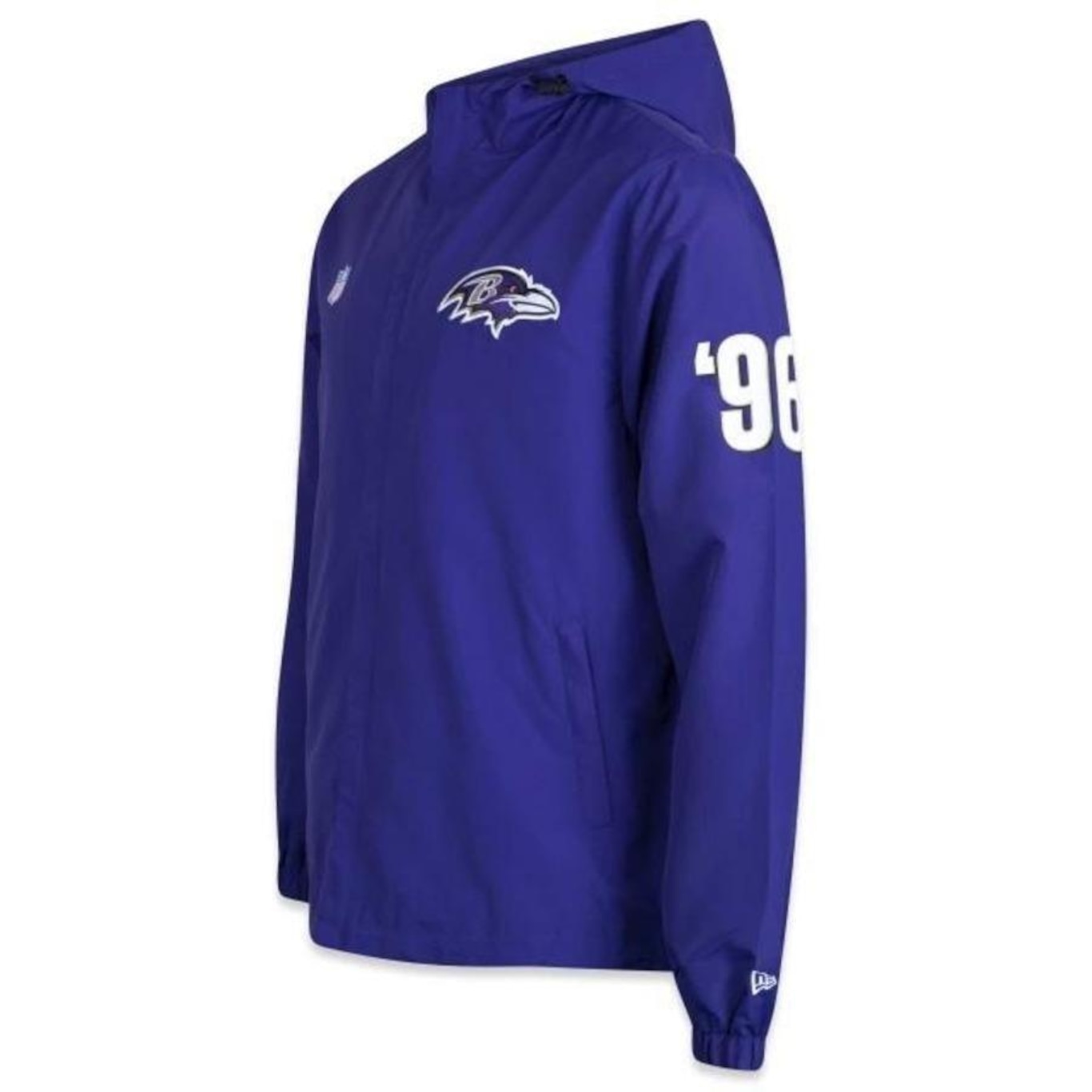 Jaqueta Corta Vento com Capuz New Era Baltimore Ravens Core - Masculina - Foto 4