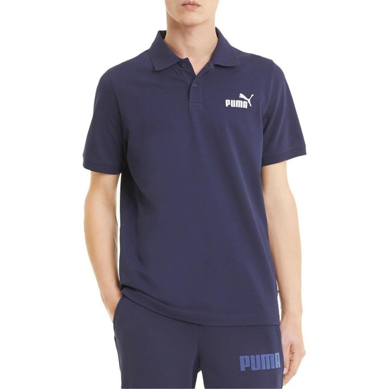 Camisa Polo Puma Ess Pique Peacot - Masculina - Foto 1