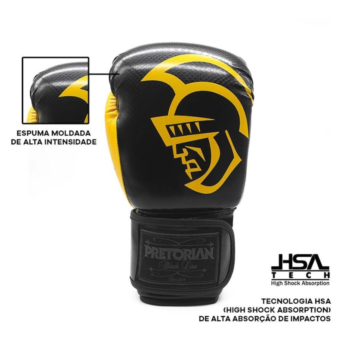 Luvas de Boxe e Muay Thai rian Black Line - Adulto - Foto 3