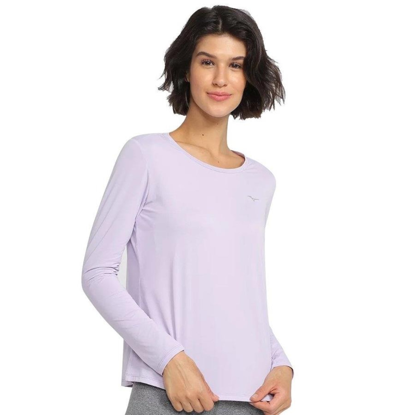 Camiseta Mizuno Manga Longa com Proteção UV - Feminina - Foto 3