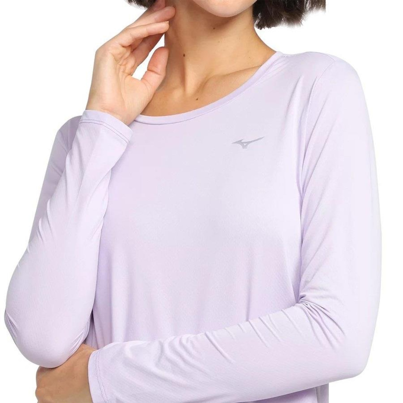 Camiseta Mizuno Manga Longa com Proteção UV - Feminina - Foto 4