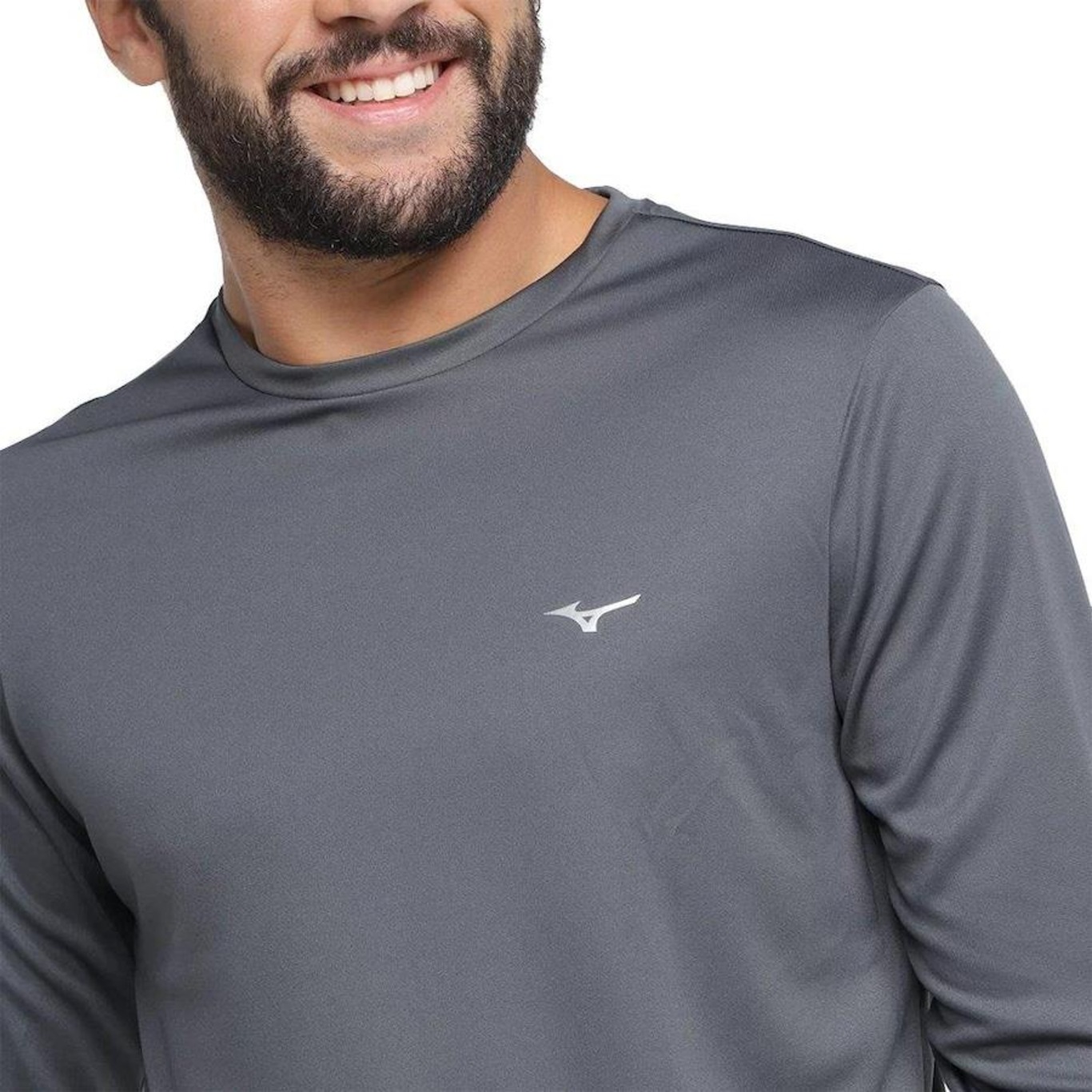 Camiseta Manga Longa Mizuno Energy - Masculina - Foto 4