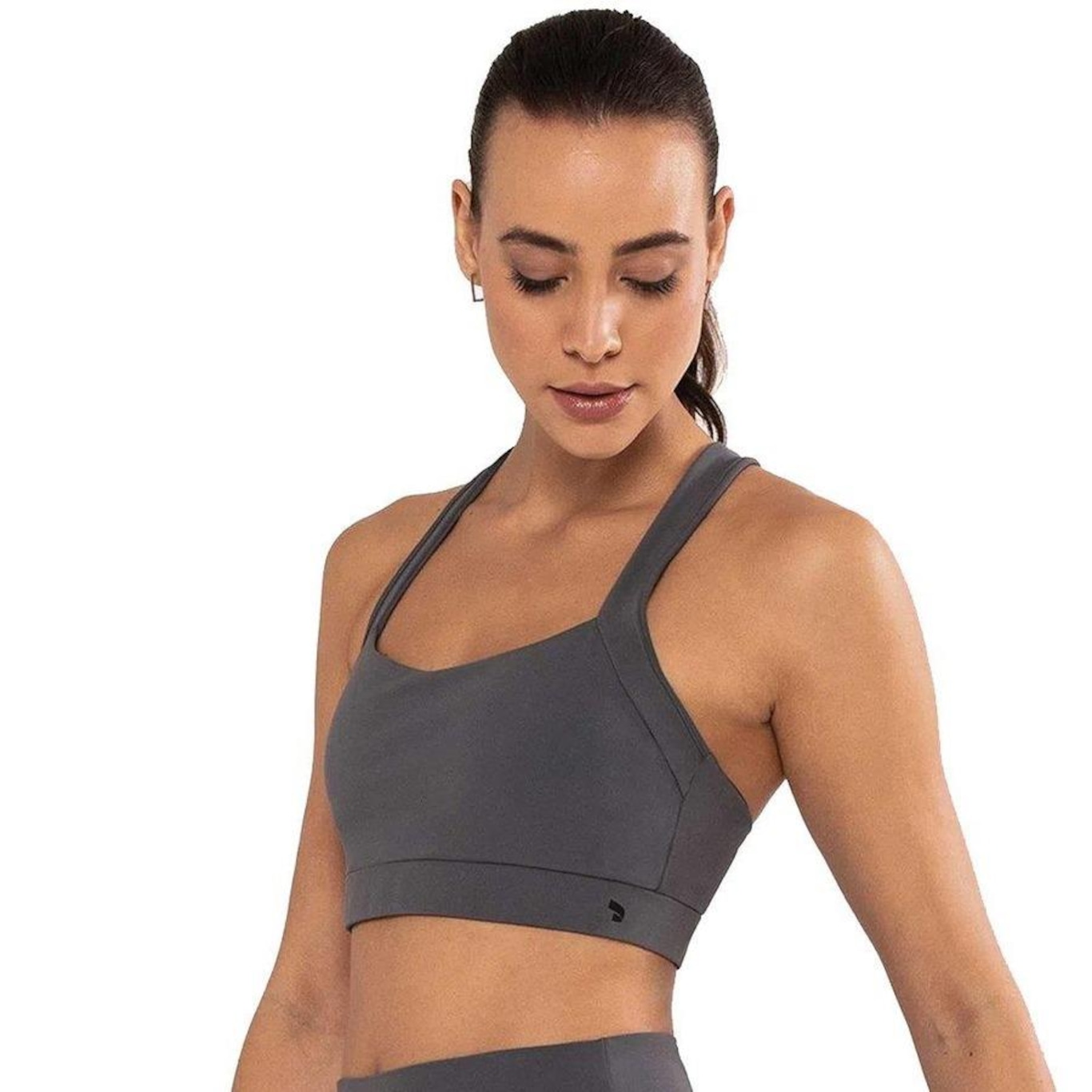 Top com Bojo Alto Giro Hyper Elastic - Feminino - Foto 1