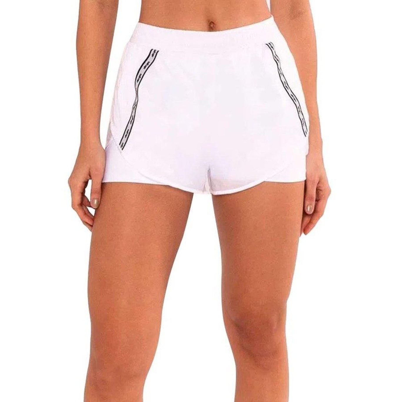 Shorts Alto Giro Duplo Ripstop - Feminino - Foto 1