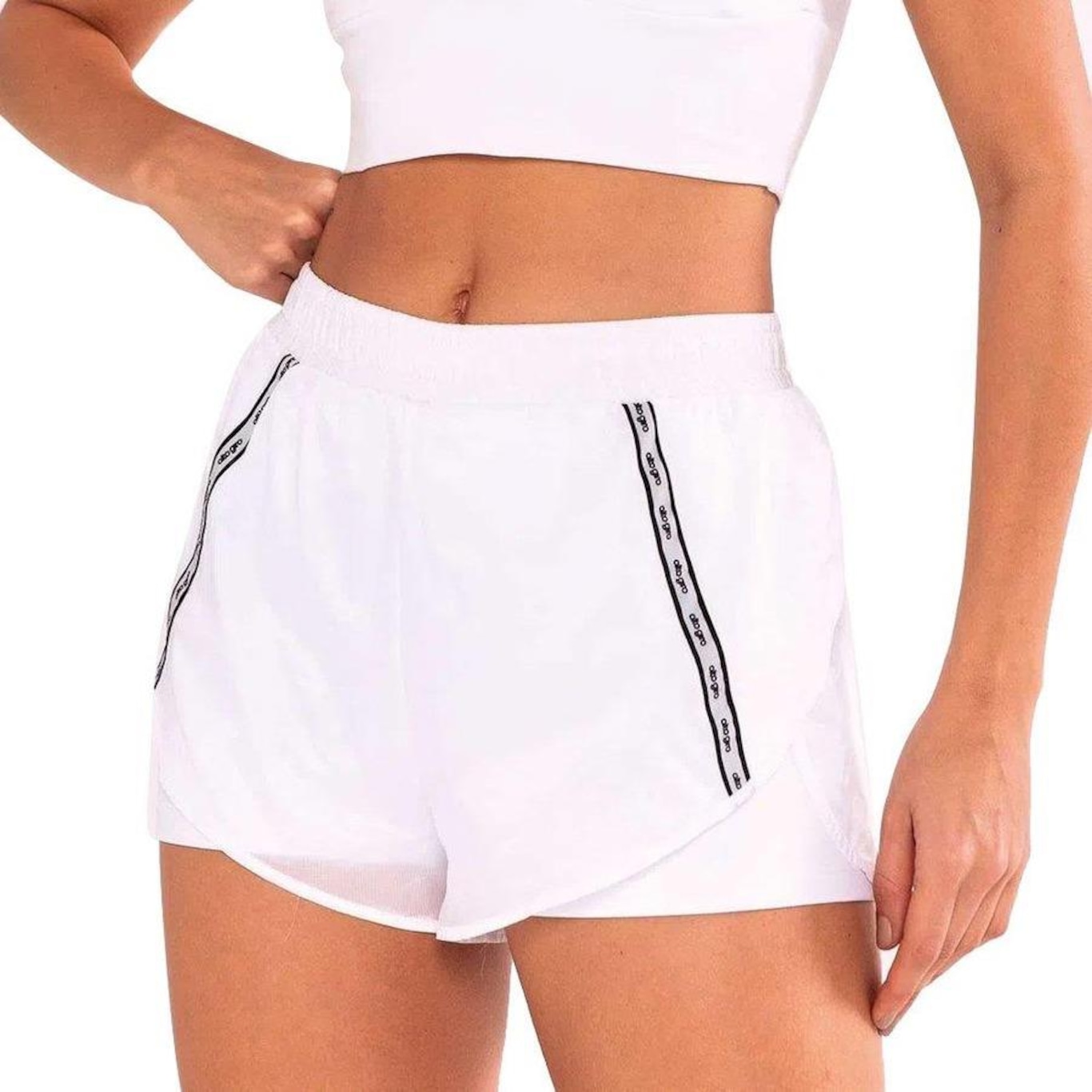 Shorts Alto Giro Duplo Ripstop - Feminino - Foto 3