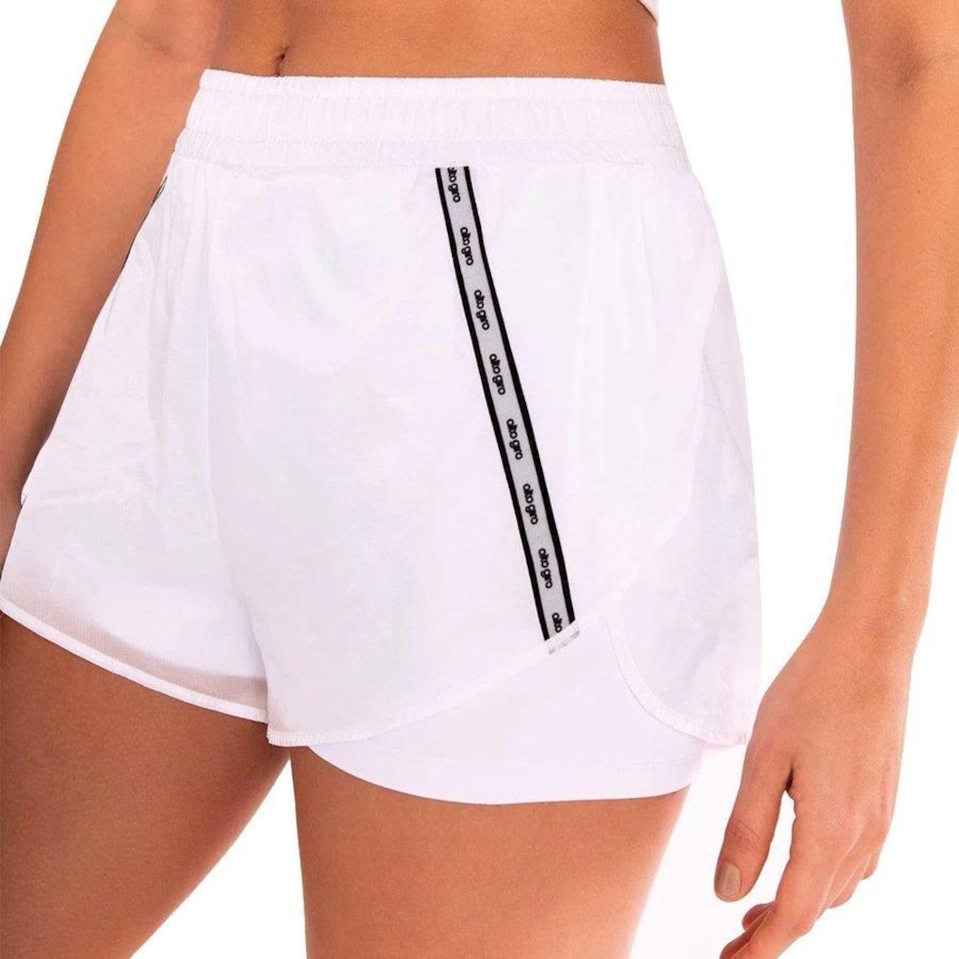 Shorts Alto Giro Duplo Ripstop - Feminino - Foto 4