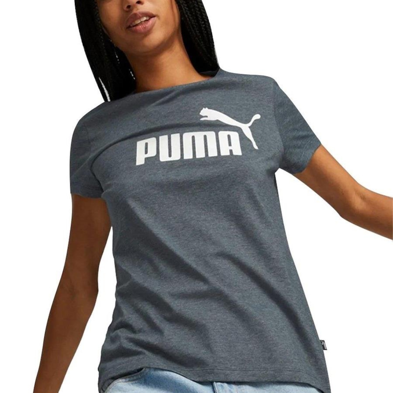 Camiseta Puma Heather - Feminina - Foto 1