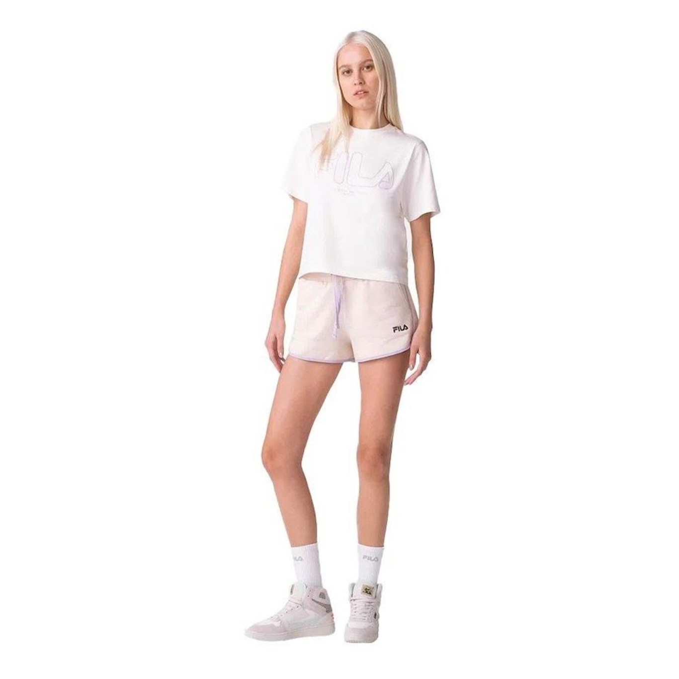 Shorts Fila Basic Colors - Feminino - Foto 1