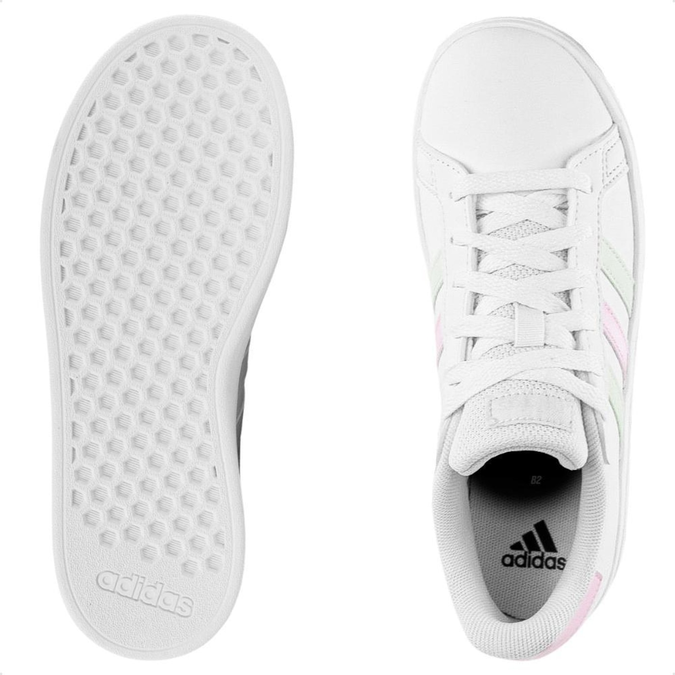 Tênis adidas Grand Court 2.0 - Infantil - Foto 6