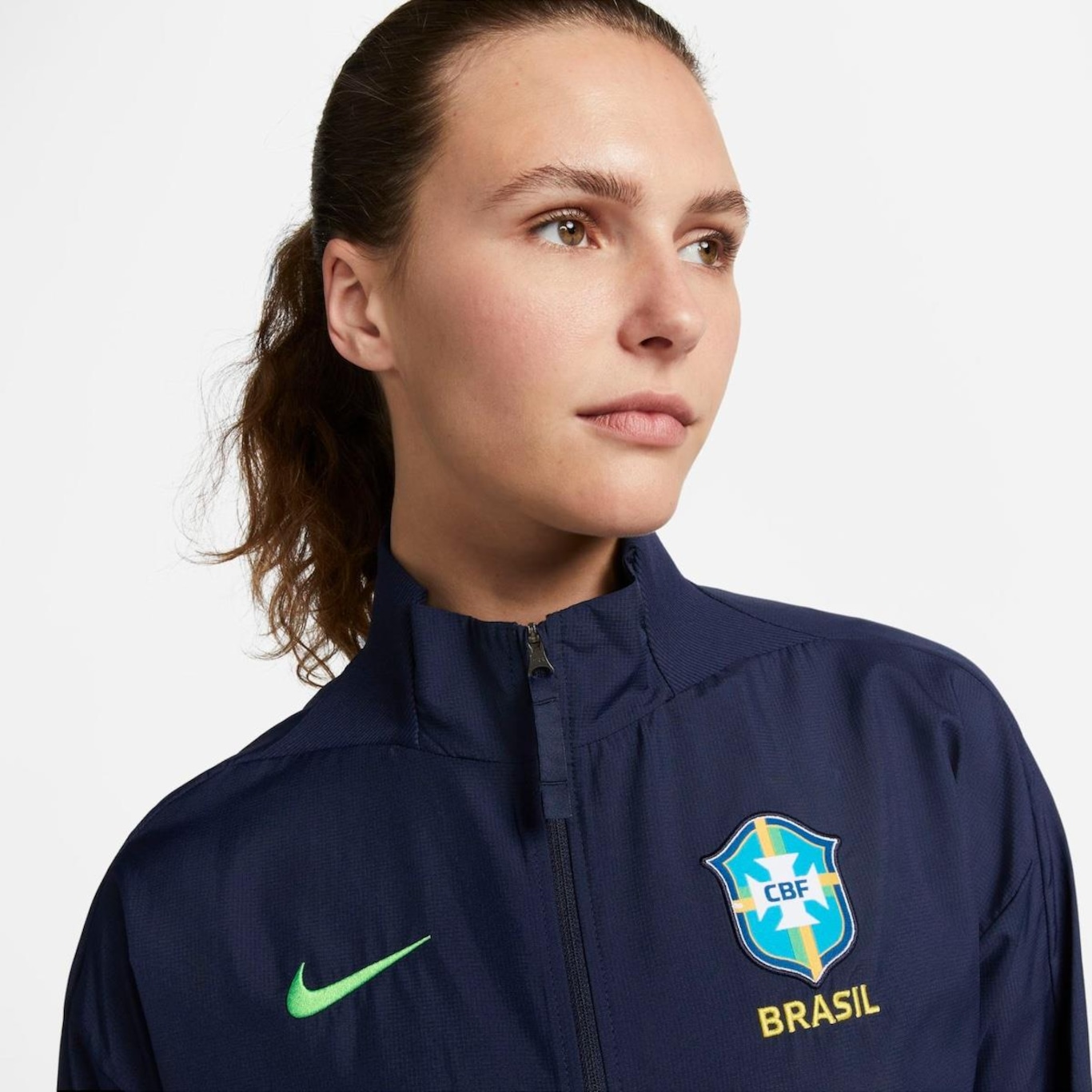 Jaqueta sem capuz Nike Brasil Hino - Feminina em Promoção