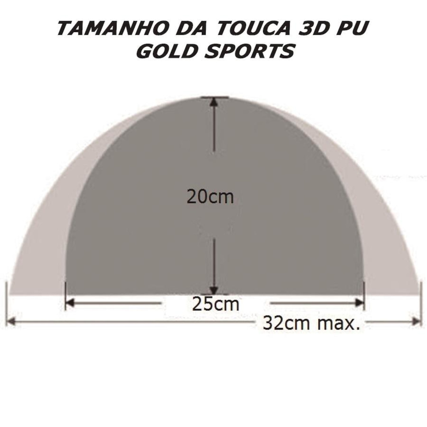 Touca de Natação Gold Sports 3D - Adulto - Foto 4