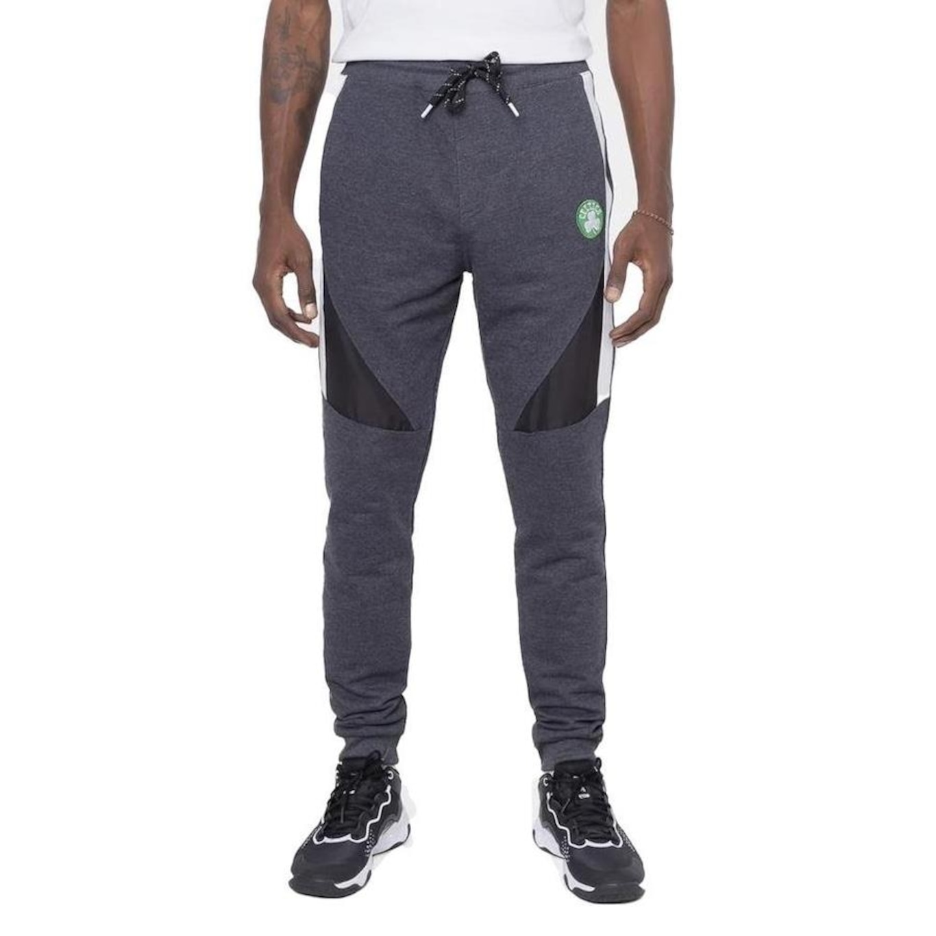 Calça Jogger de Moletom Boston Celtics NBA - Masculina - Foto 1