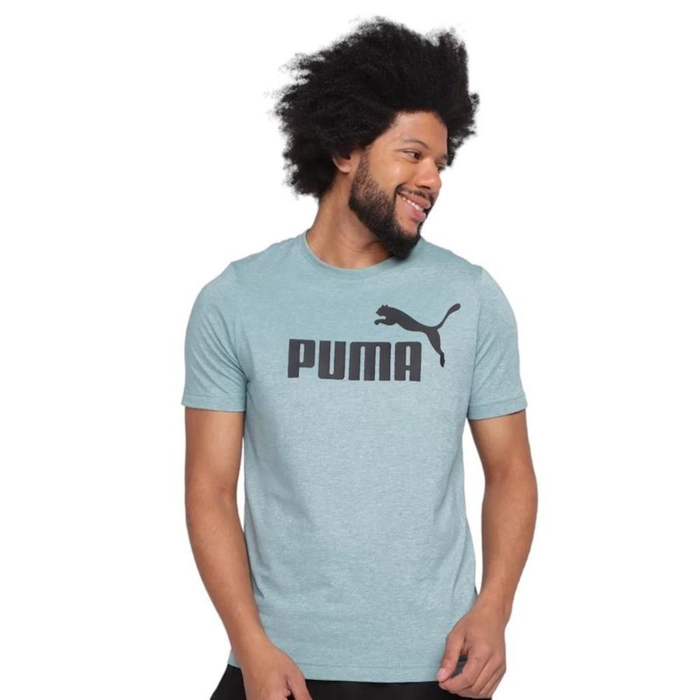 Camiseta Puma Essentials Heather - Masculina - Foto 1