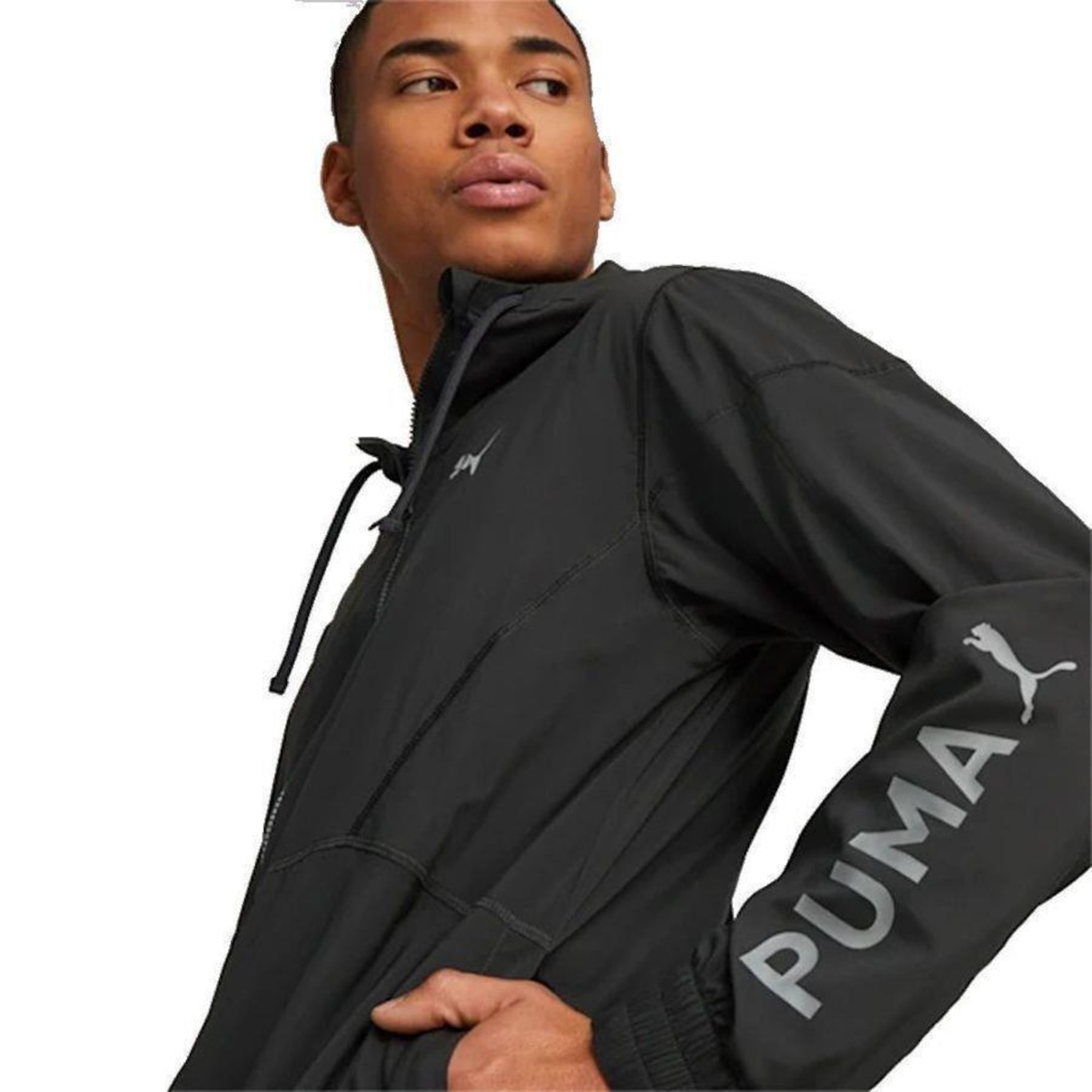 Jaqueta Puma Treino Fit Woven - Masculina - Foto 5