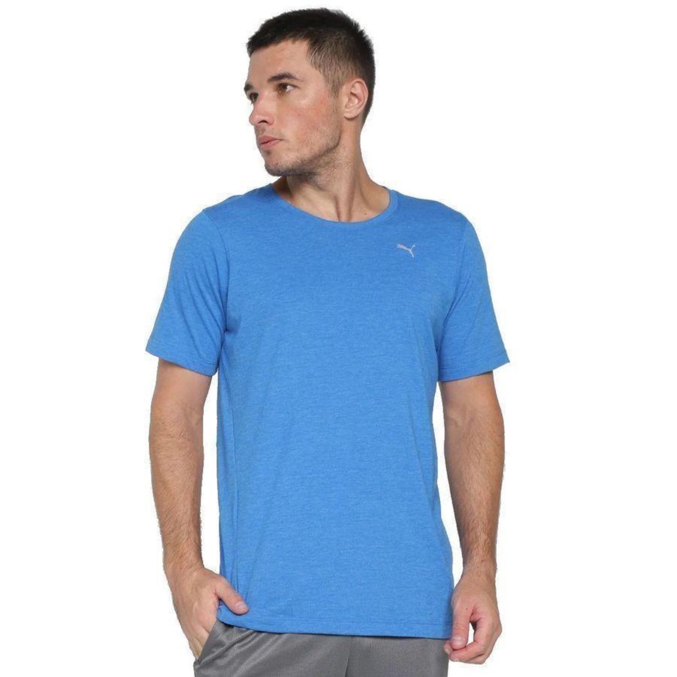 Camiseta Puma Performance Heather - Masculina - Foto 1