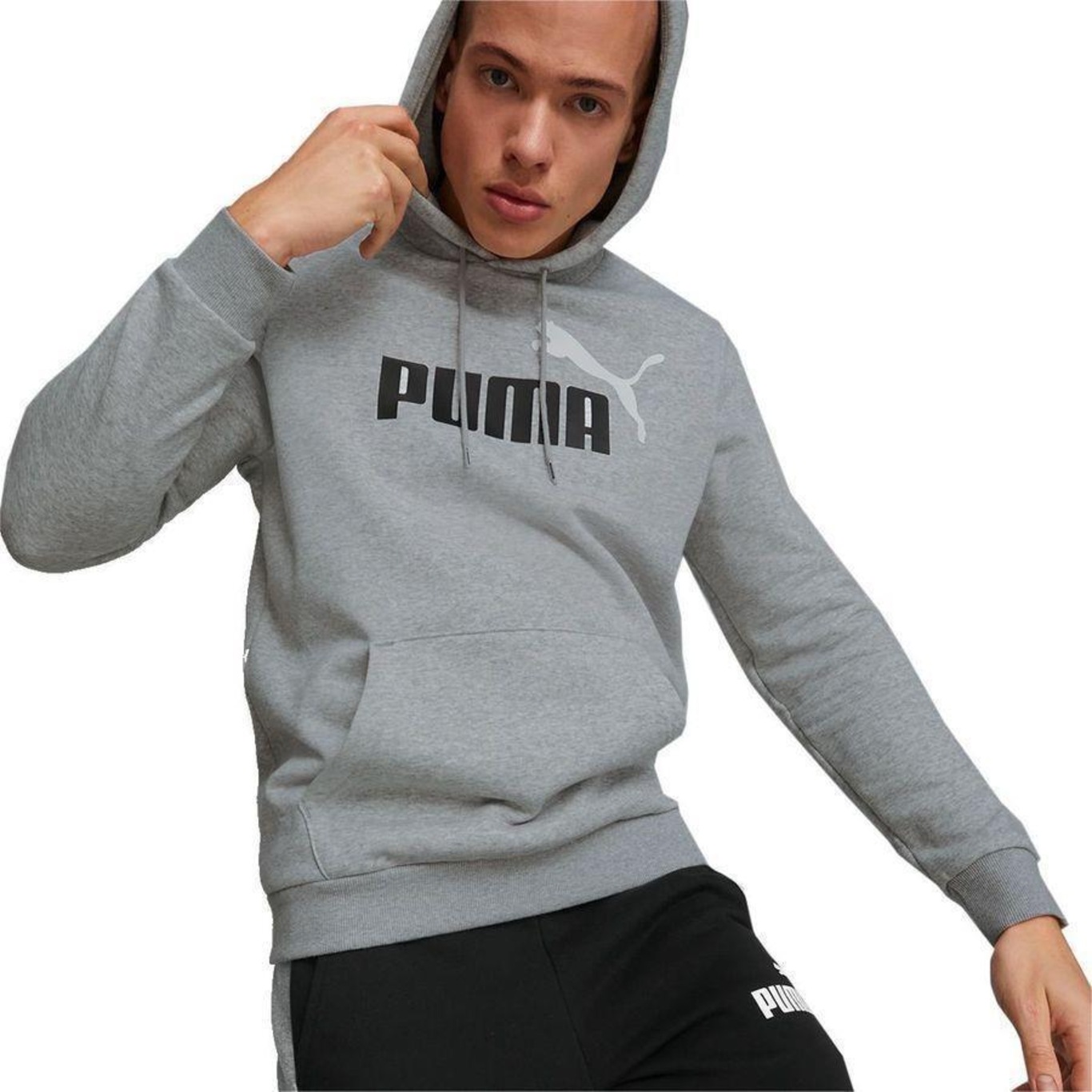 Blusão de Moletom Puma Essentials Plus Big Logo - Masculino - Foto 3