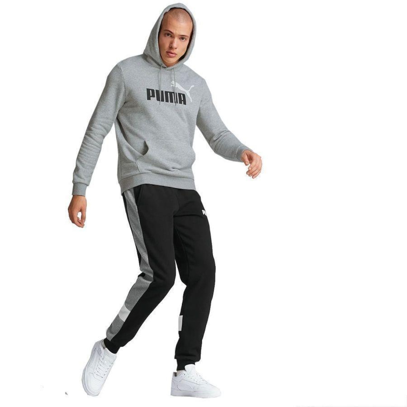 Blusão de Moletom Puma Essentials Plus Big Logo - Masculino - Foto 5