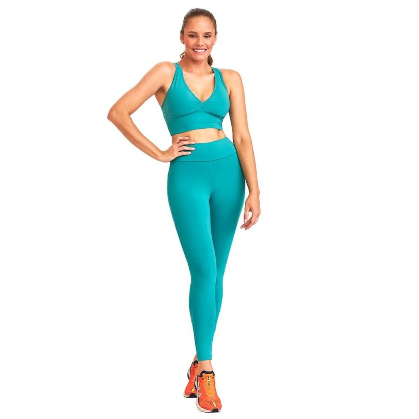 Calça Legging Caju Brasil NZ Empina Bumbum Clássica - Feminina - Foto 5