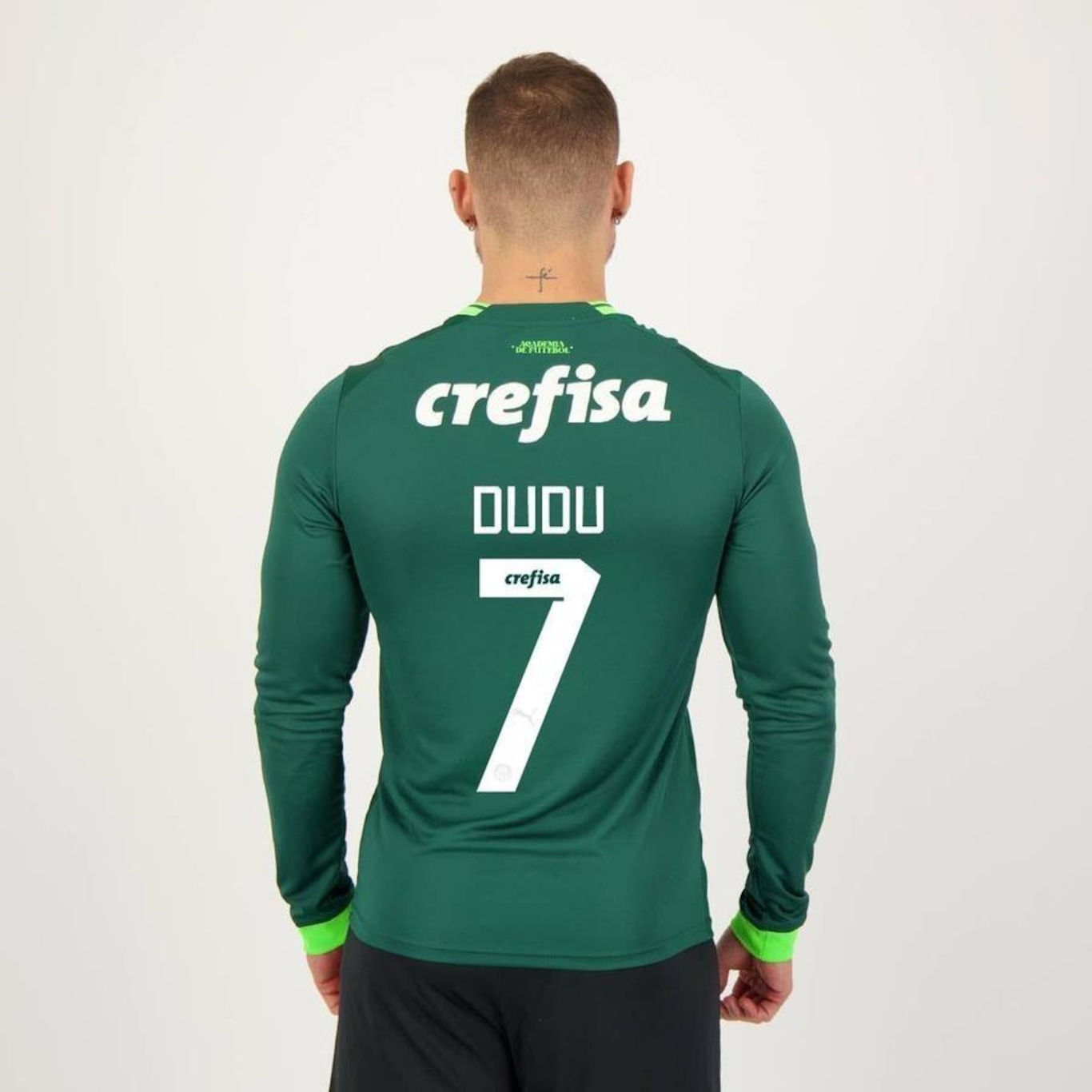 Camisa do Palmeiras Manga Longa I 2023 7 Dudu Puma - Masculina - Foto 2