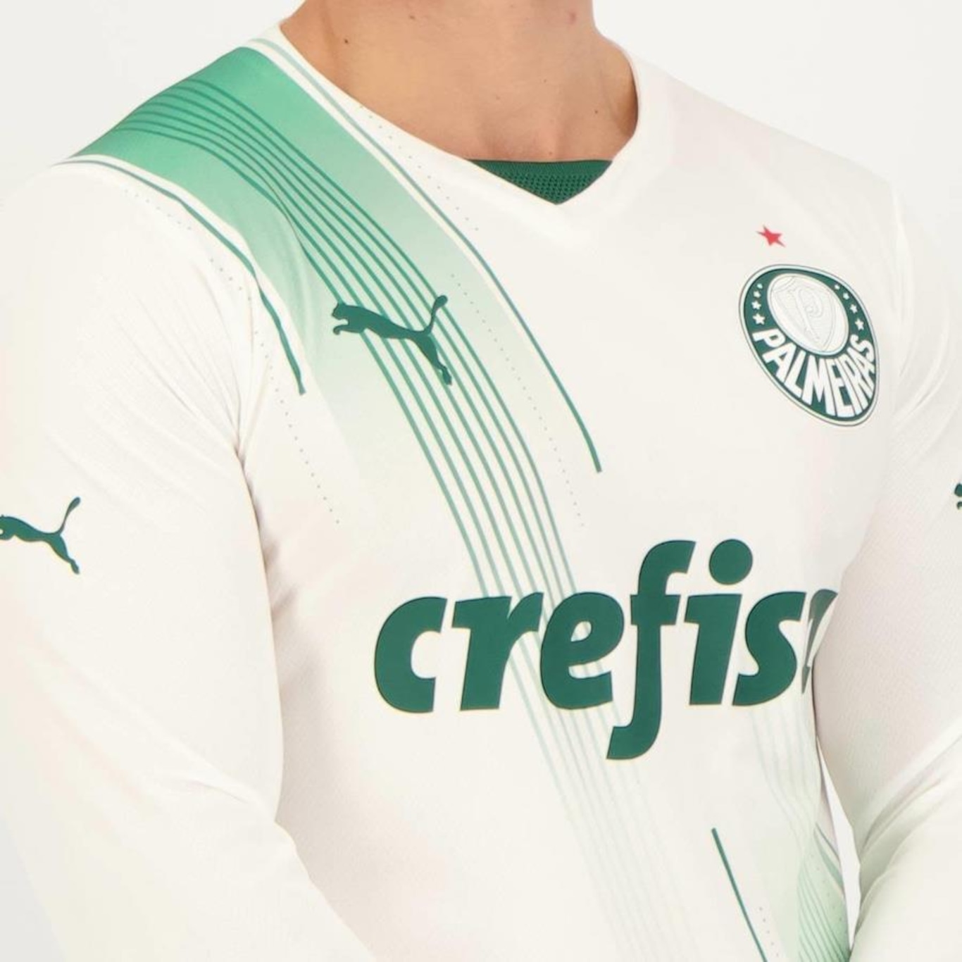 Camisa do Palmeiras Ii 2023 Manga Longa 7 Dudu Puma - Masculina - Foto 2