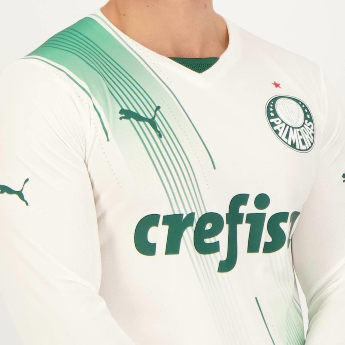 Camisa do Palmeiras Ii 2023 Manga Longa 7 Dudu Puma - Masculina - Foto 3