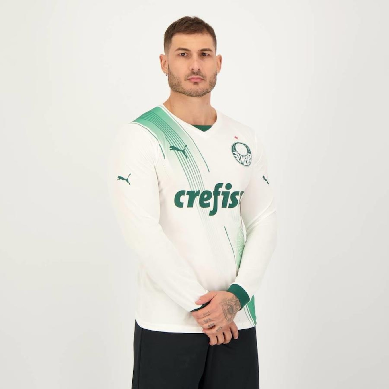 Camisa do Palmeiras Ii 2023 Manga Longa 9 Endrick Puma - Masculina - Foto 2