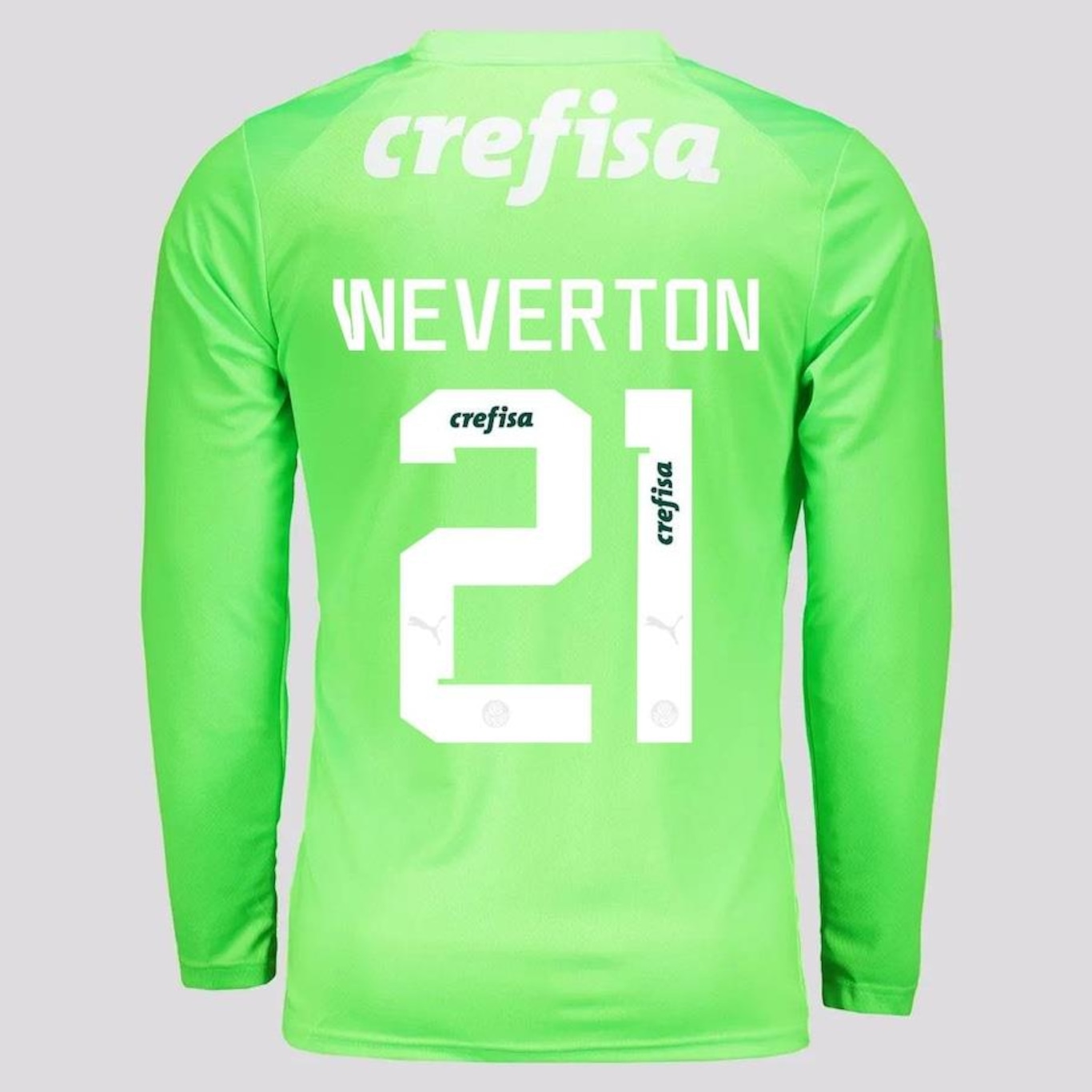 Camisa do Palmeiras Goleiro II 2023 Manga Longa 21 Weverton Puma - Masculino - Foto 2