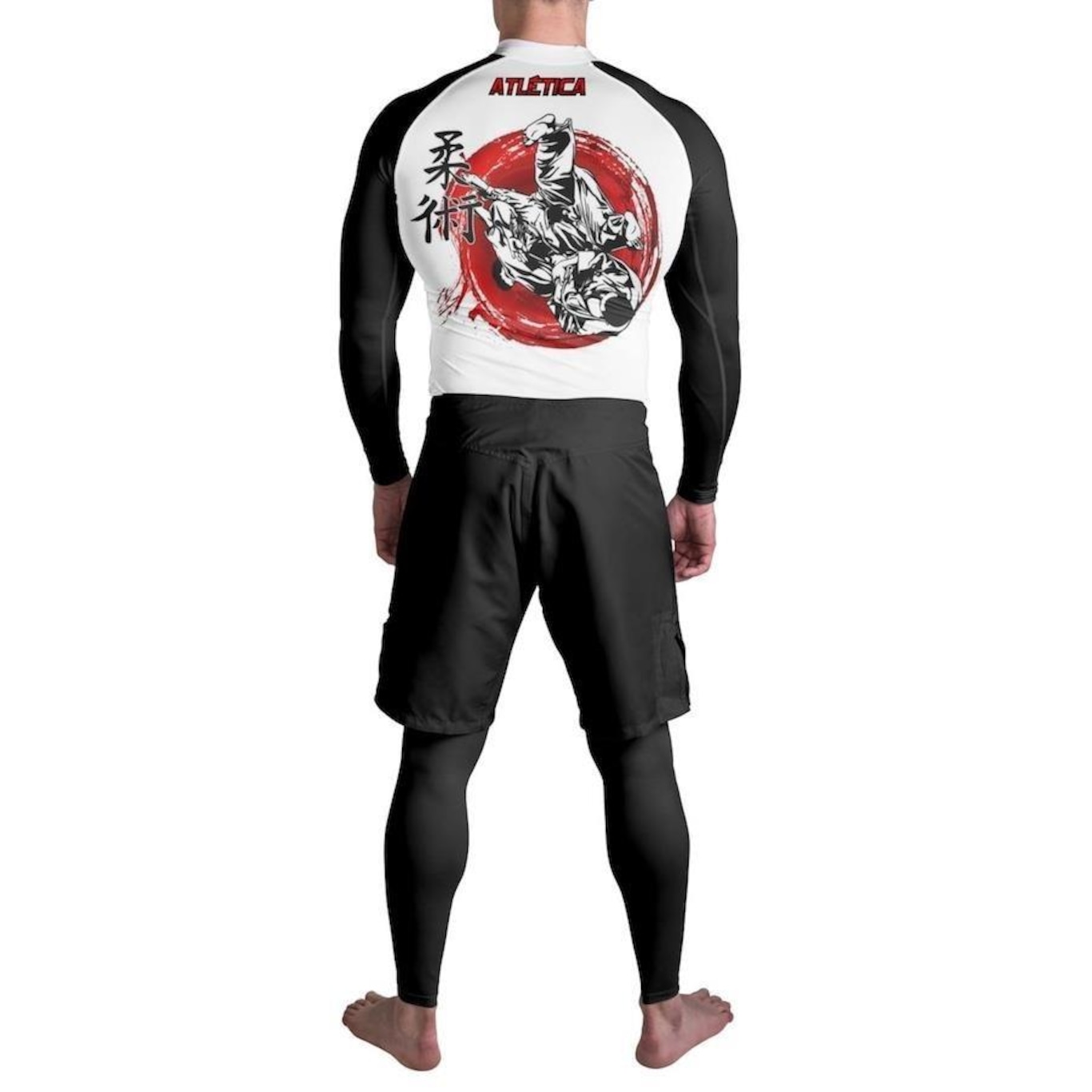 Rash Guard Manga Longa Atlética Esportes Jiu Jitsu Masculino Centauro