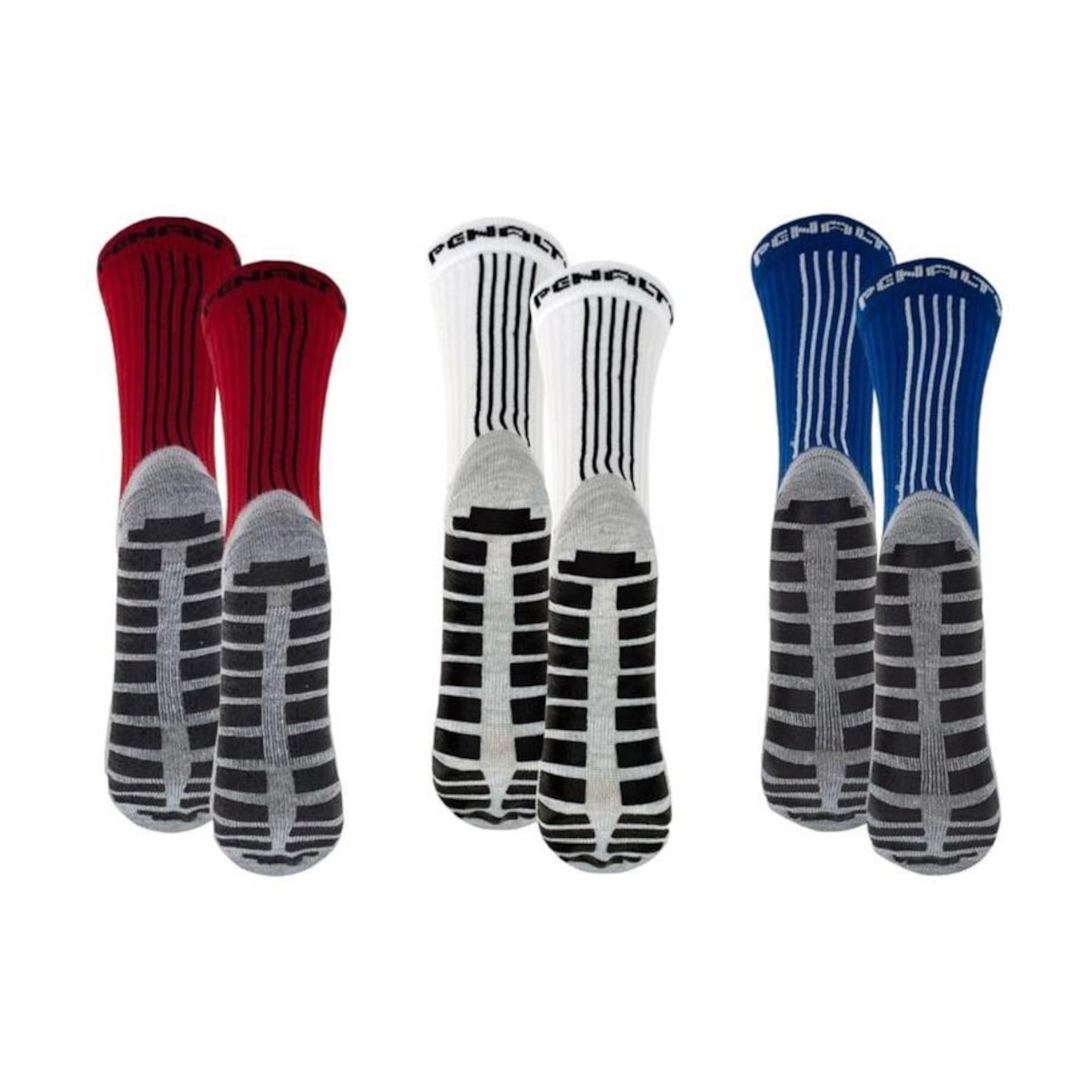 Kit Meiões Penalty Grip - 39 a 43 - 3 Pares - Masculina - Foto 2