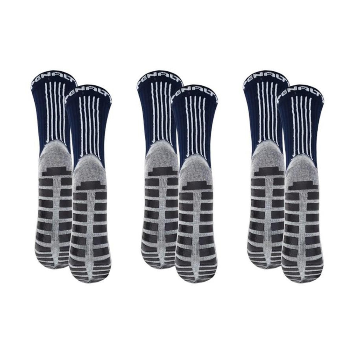 Kit Meiões Penalty Grip - 39 a 43 - 3 Pares - Masculina - Foto 2