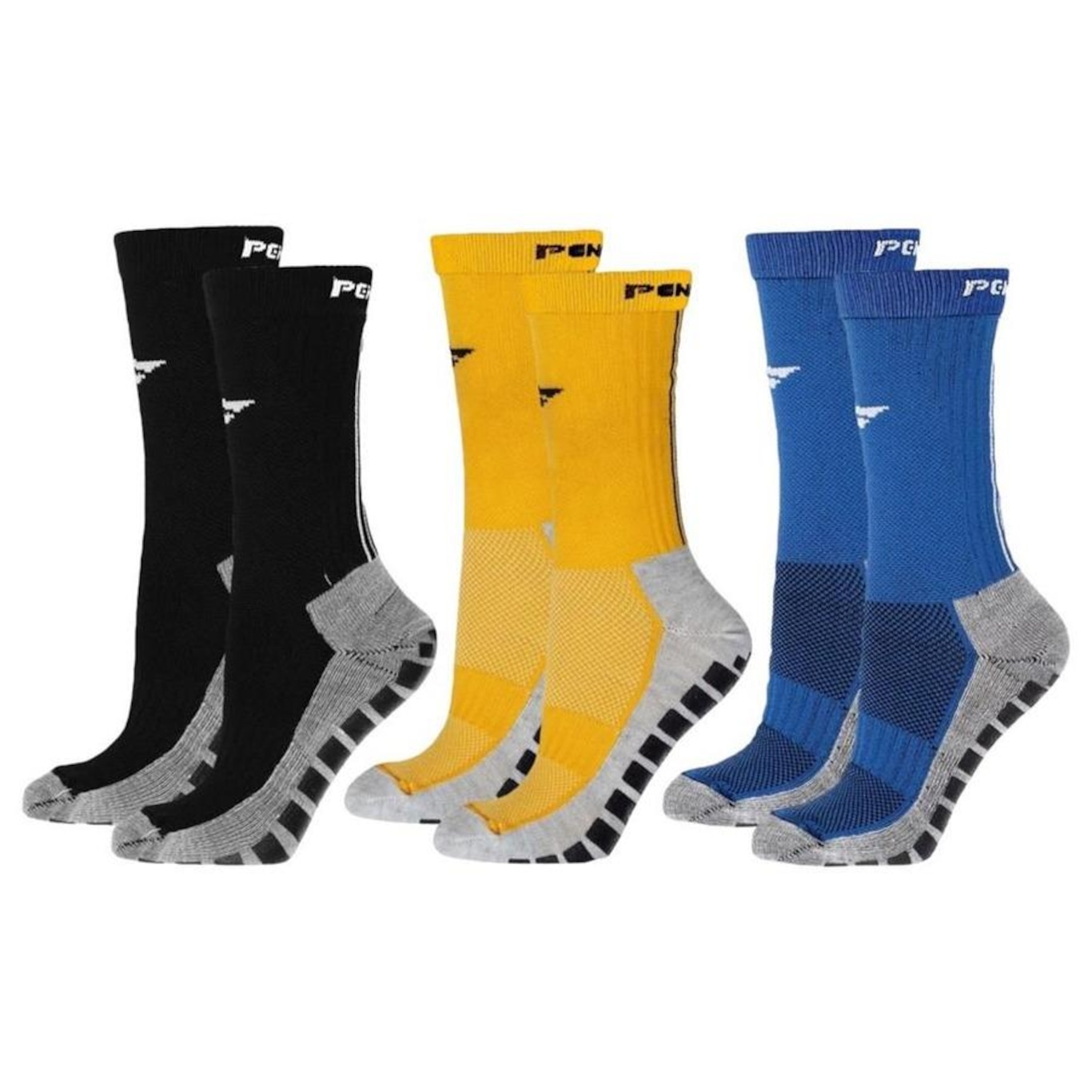 Kit Meiões Penalty Grip - 39 a 43 - 3 Pares - Masculina - Foto 1