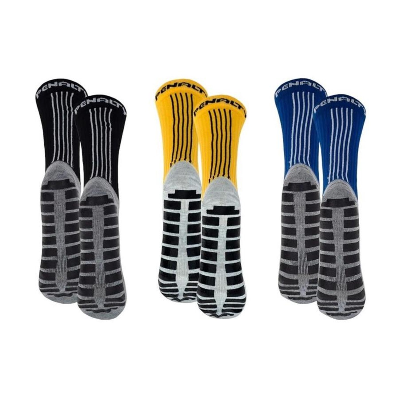 Kit Meiões Penalty Grip - 39 a 43 - 3 Pares - Masculina - Foto 2