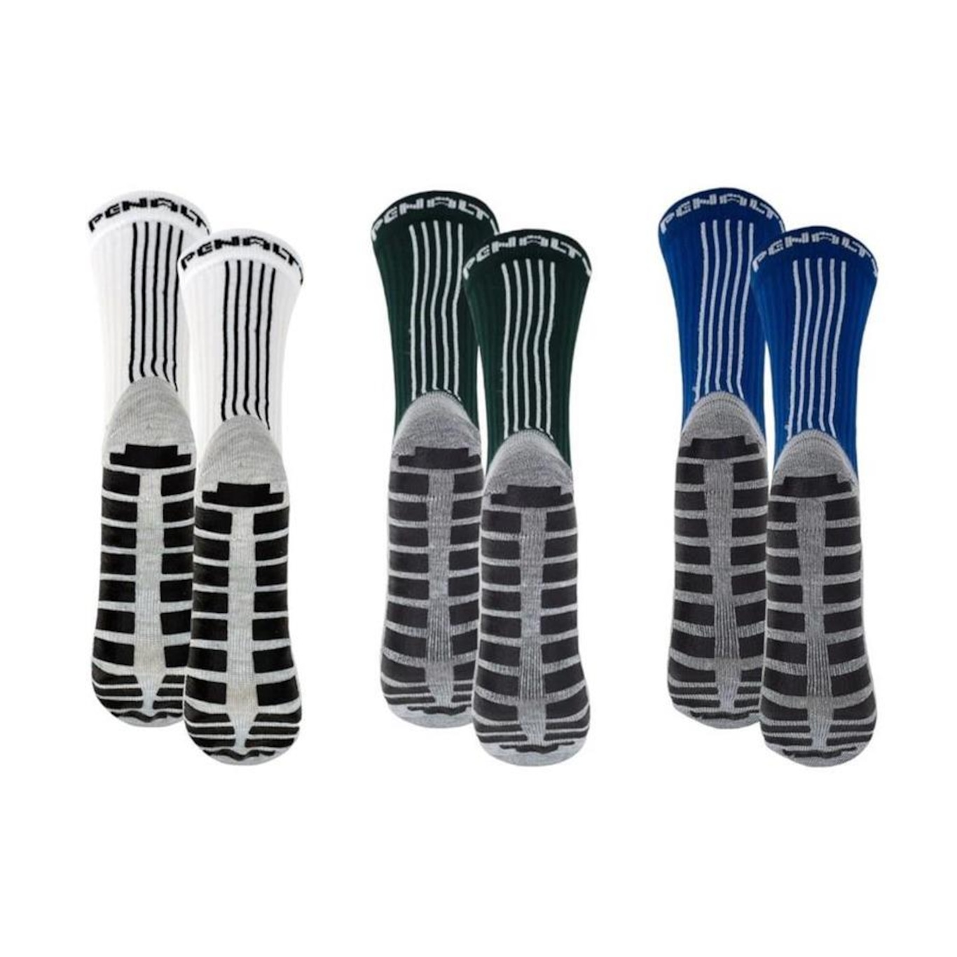 Kit Meiões Penalty Grip - 39 a 43 - 3 Pares - Masculina - Foto 2