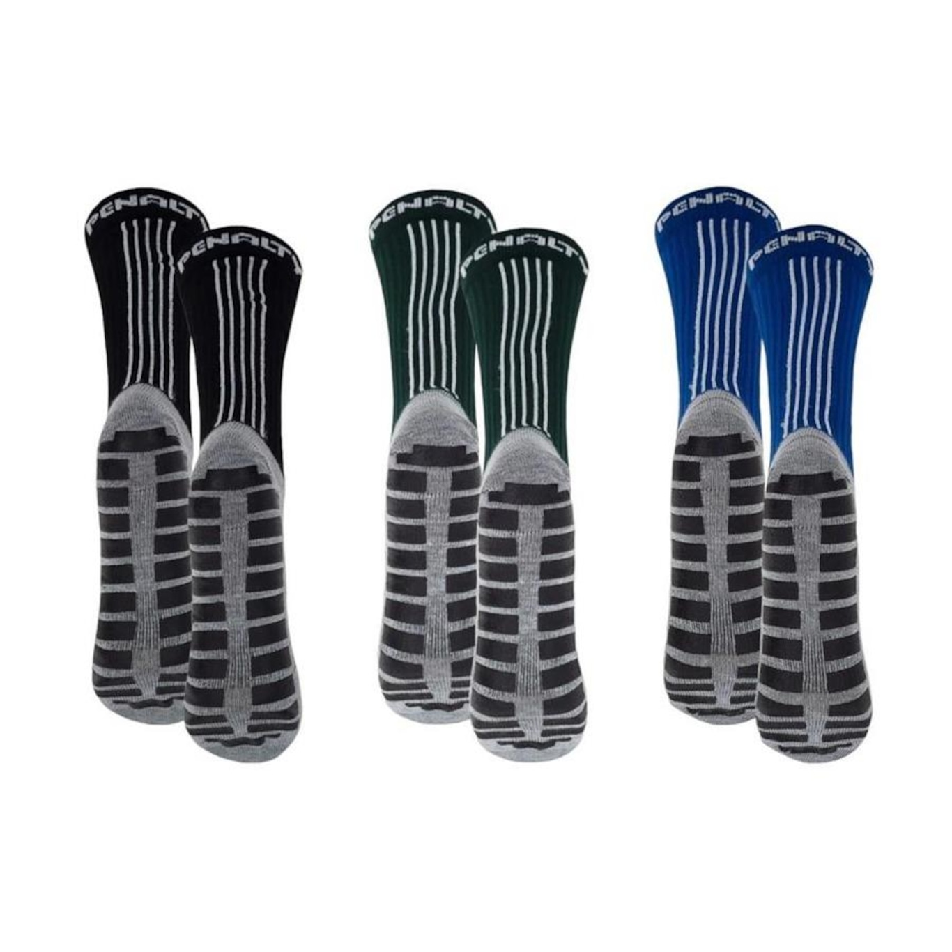 Kit Meiões Penalty Grip - 39 a 43 - 3 Pares - Masculina - Foto 2