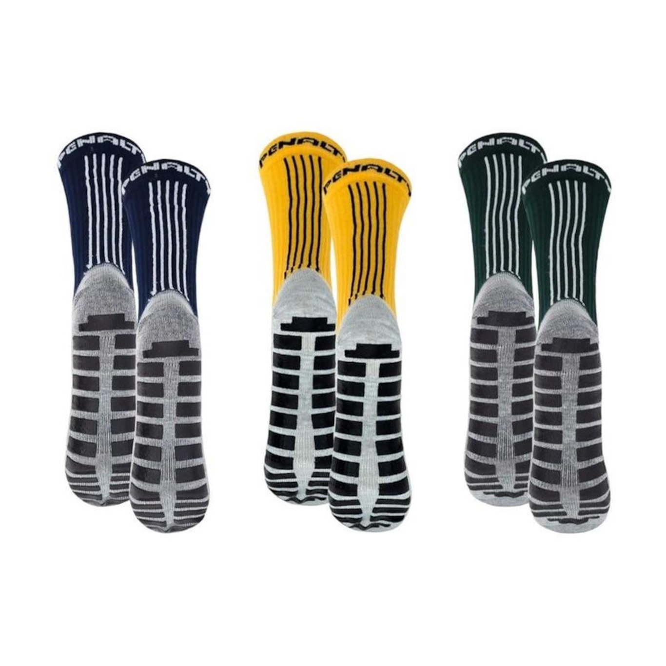 Kit Meiões Penalty Grip - 39 a 43 - 3 Pares - Masculina - Foto 2