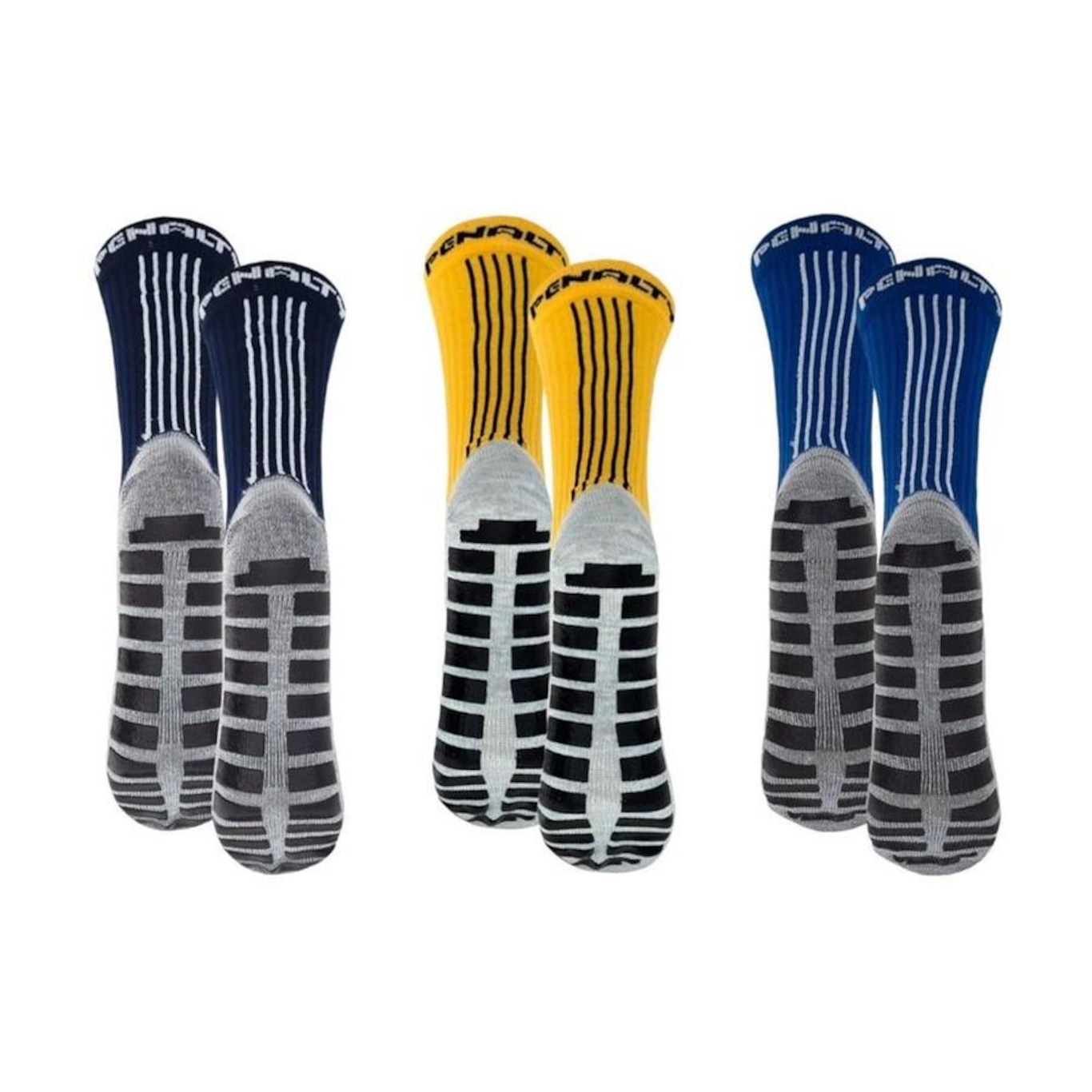 Kit Meiões Penalty Grip - 39 a 43 - 3 Pares - Masculina - Foto 2