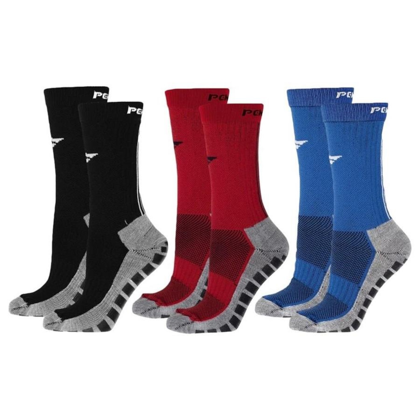 Kit Meiões Penalty Grip - 39 a 43 - 3 Pares - Masculina - Foto 1