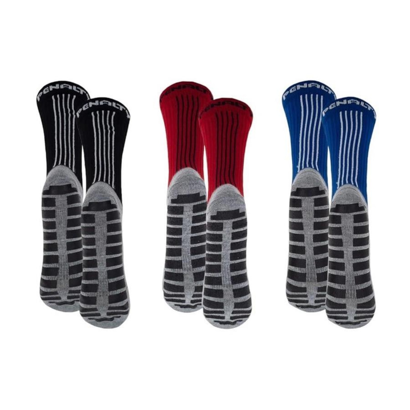 Kit Meiões Penalty Grip - 39 a 43 - 3 Pares - Masculina - Foto 2