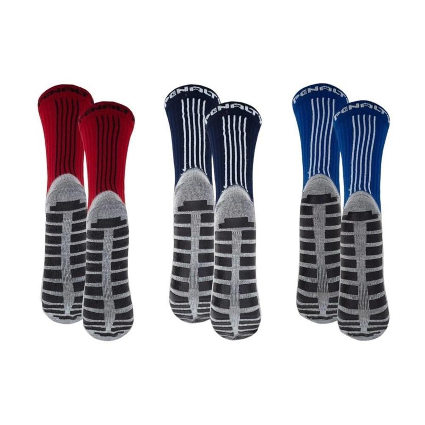 Kit Meiões Penalty Grip - 39 a 43 - 3 Pares - Masculina - Foto 2