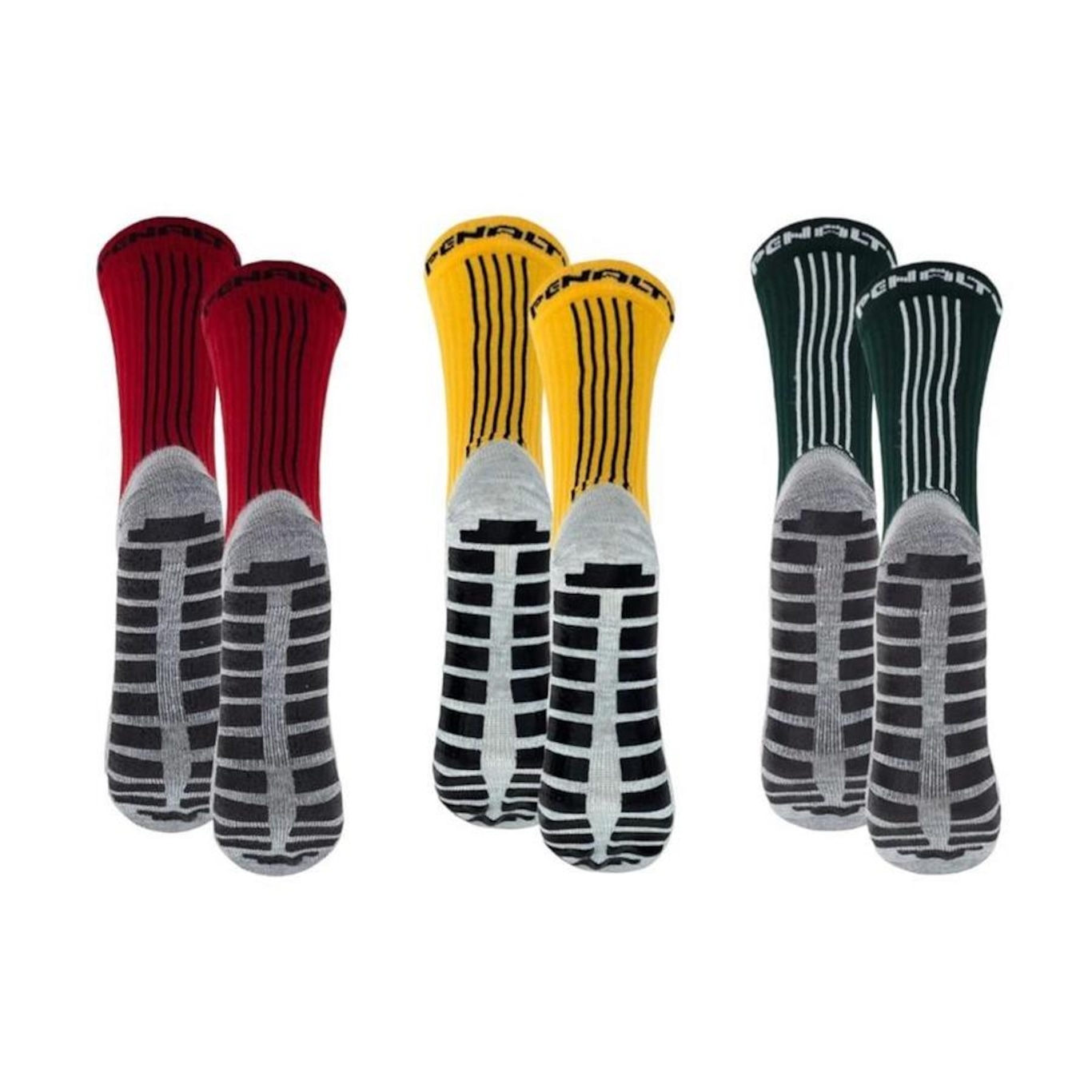 Kit Meiões Penalty Grip - 39 a 43 - 3 Pares - Masculina - Foto 2