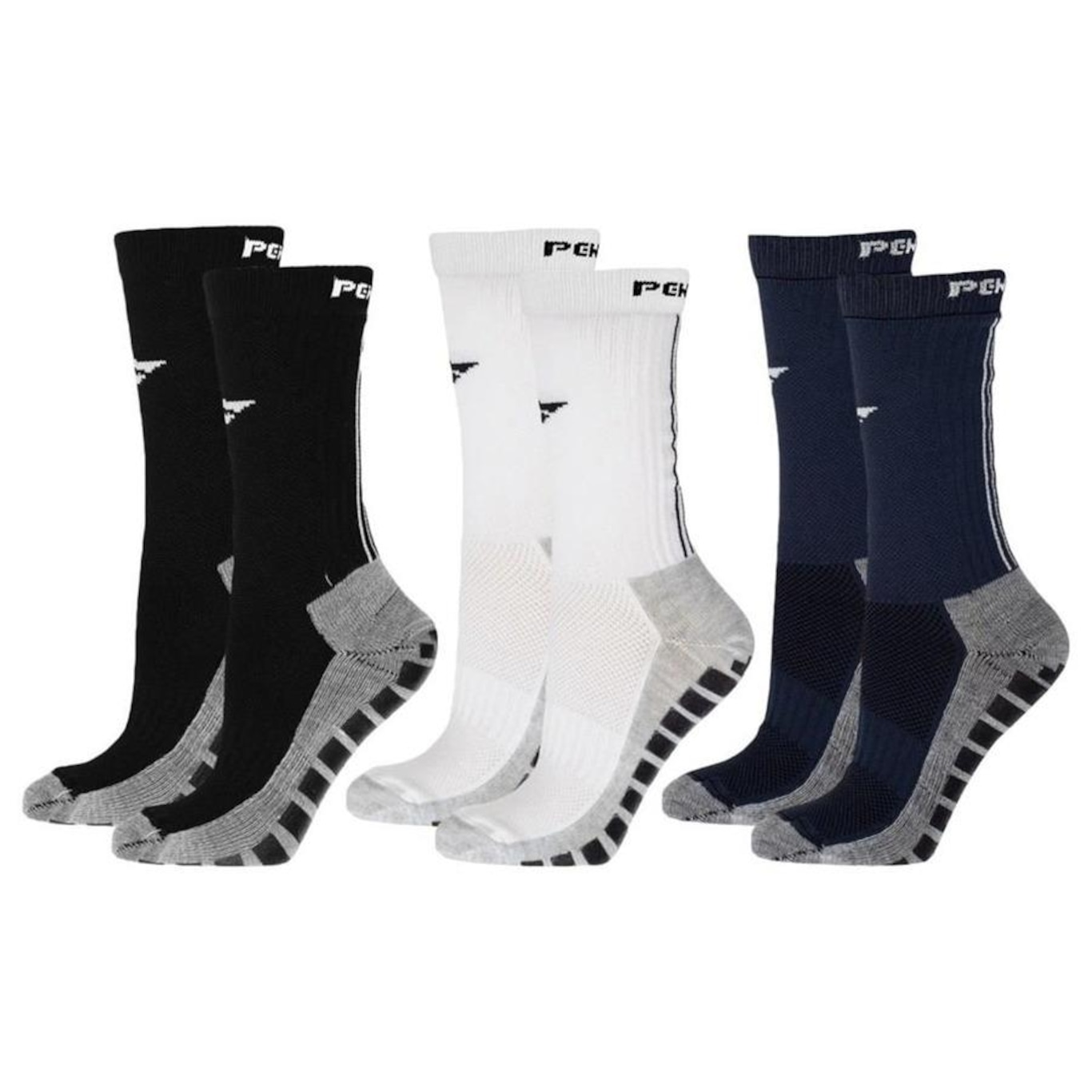 Kit Meiões Penalty Grip - 39 a 43 - 3 Pares - Masculina - Foto 1