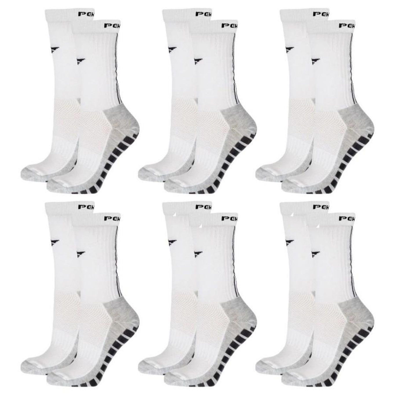 Kit Meiões Penalty Grip - 39 a 43 - 6 Pares - Masculina - Foto 1