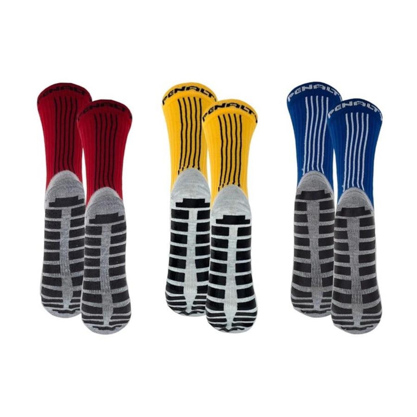 Kit Meiões Penalty Grip - 39 a 43 - 3 Pares - Masculina - Foto 2